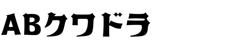 ab-quadra font preview - main display
