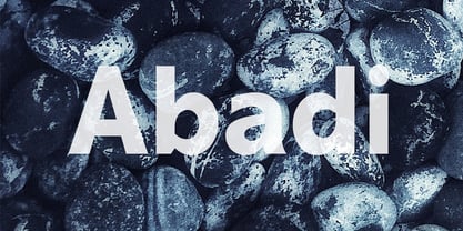 abadi font preview - main display