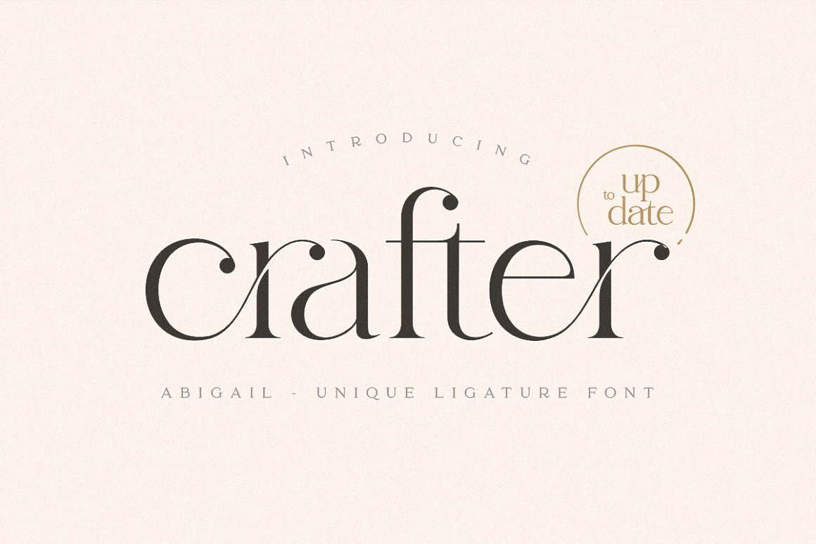 abigail font preview - main display
