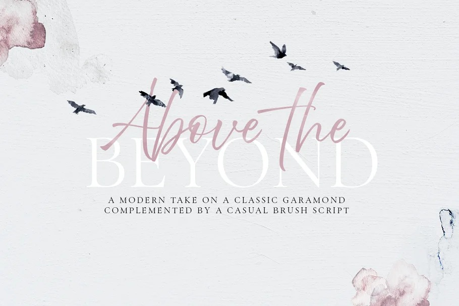 above-the-sky font preview - main display