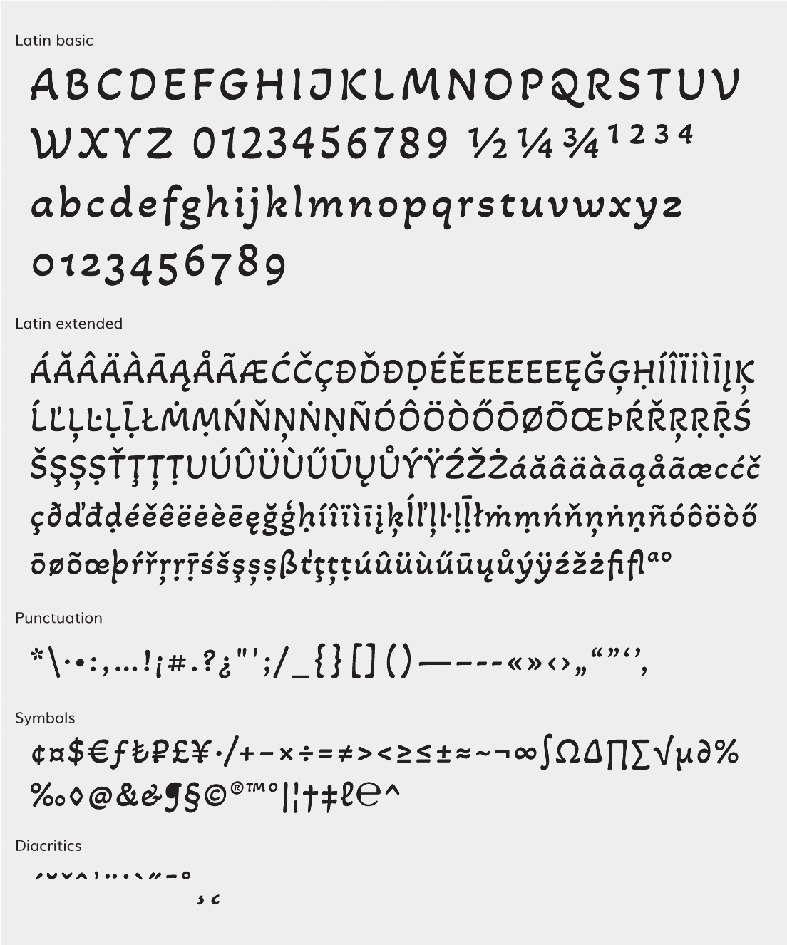 akaya-telivigala font preview - main display