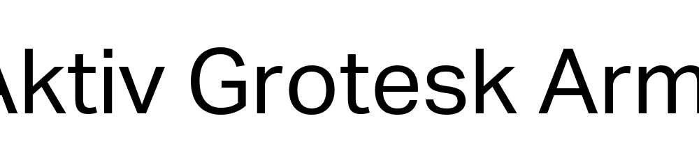 aktiv-grotesk-armenian preview 1