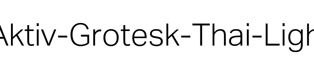 aktiv-grotesk-thai preview 1