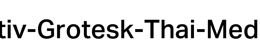 aktiv-grotesk-thai preview 2