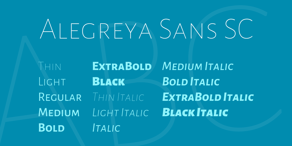 alegreya-sans-sc preview 3