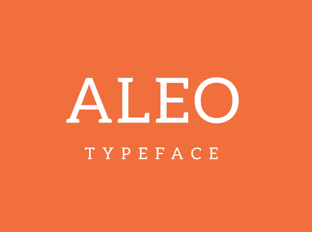 aleo font preview - main display