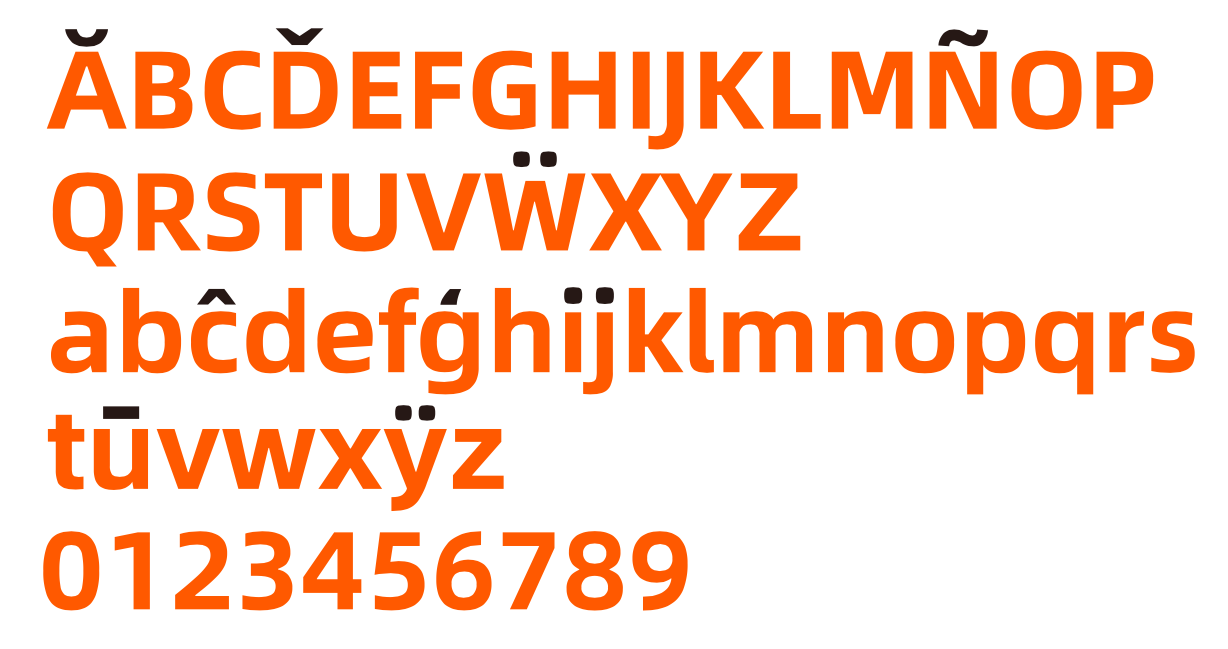 alibaba-sans font preview - main display