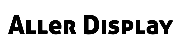 aller-display font preview - main display