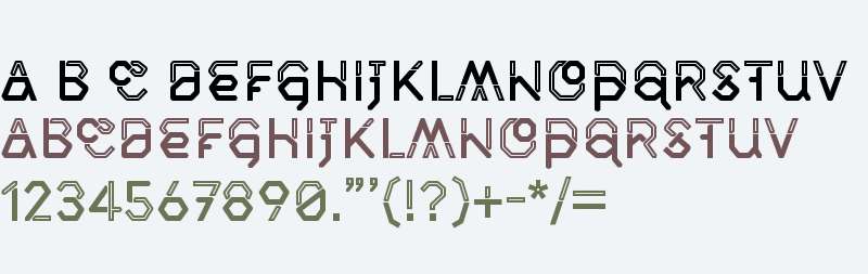 allumi-inline font preview - main display