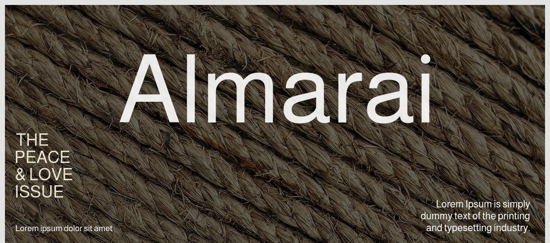 almarai font preview - main display