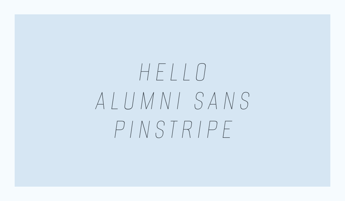 alumni-sans-pinstripe preview 2