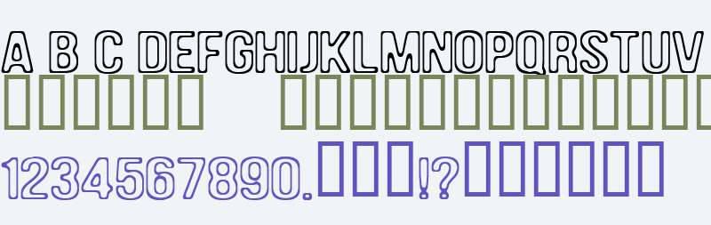 am-assab font preview - main display