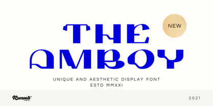 amboy font preview - main display