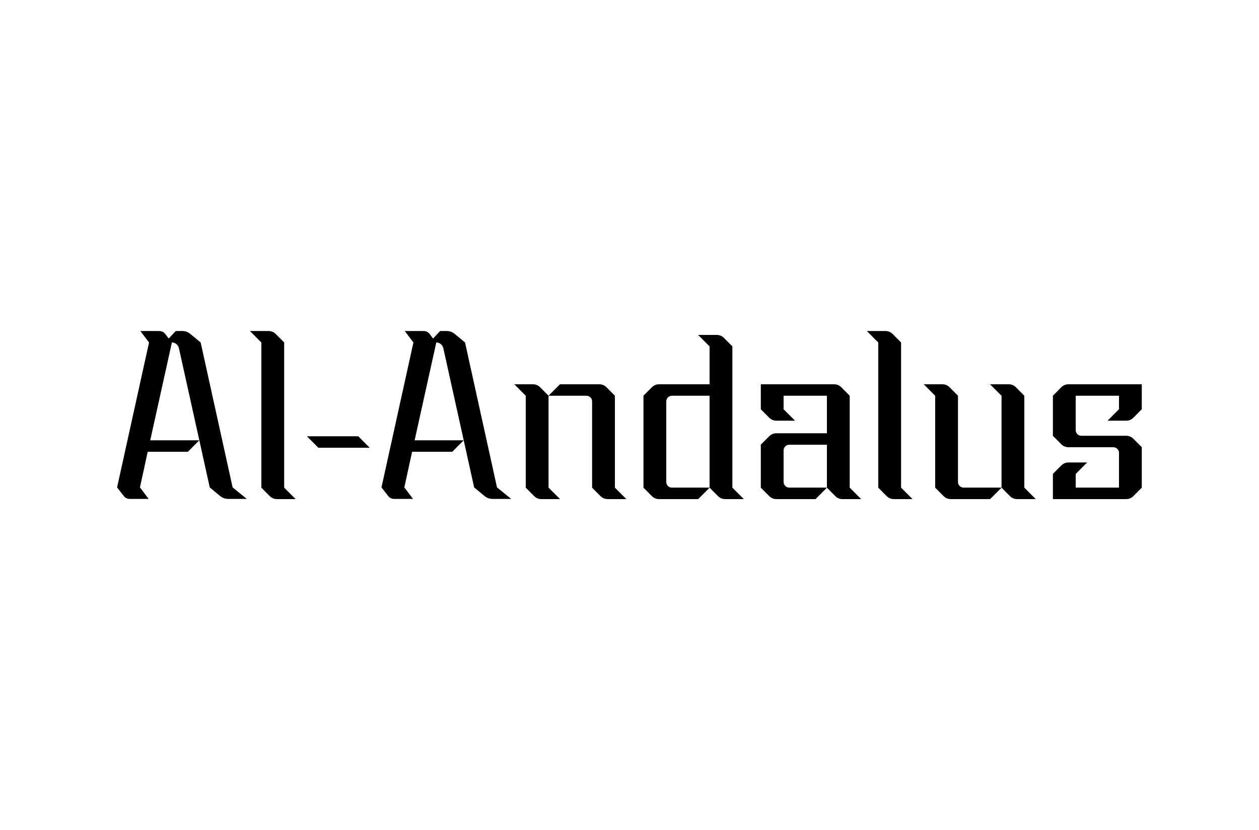 andalus font preview - main display