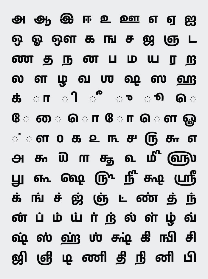 anek-tamil-variable font preview - main display