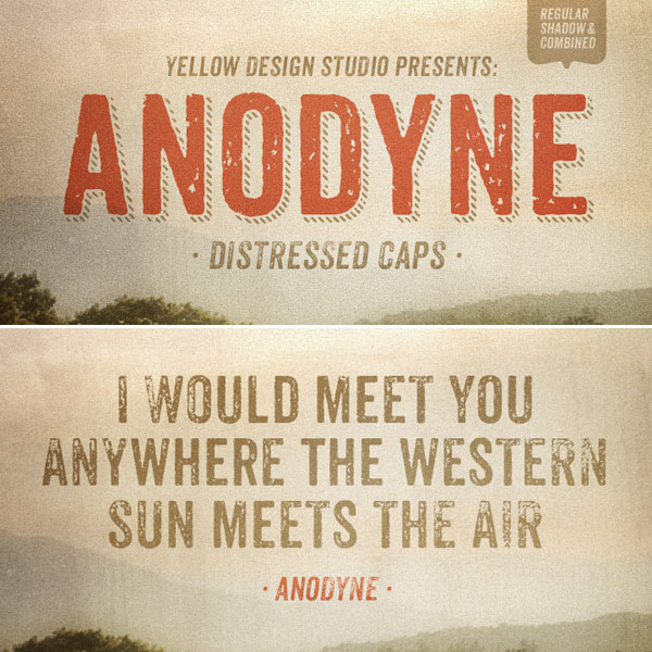 anodyne font preview - main display