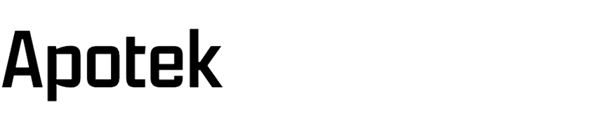 apotek font preview - main display