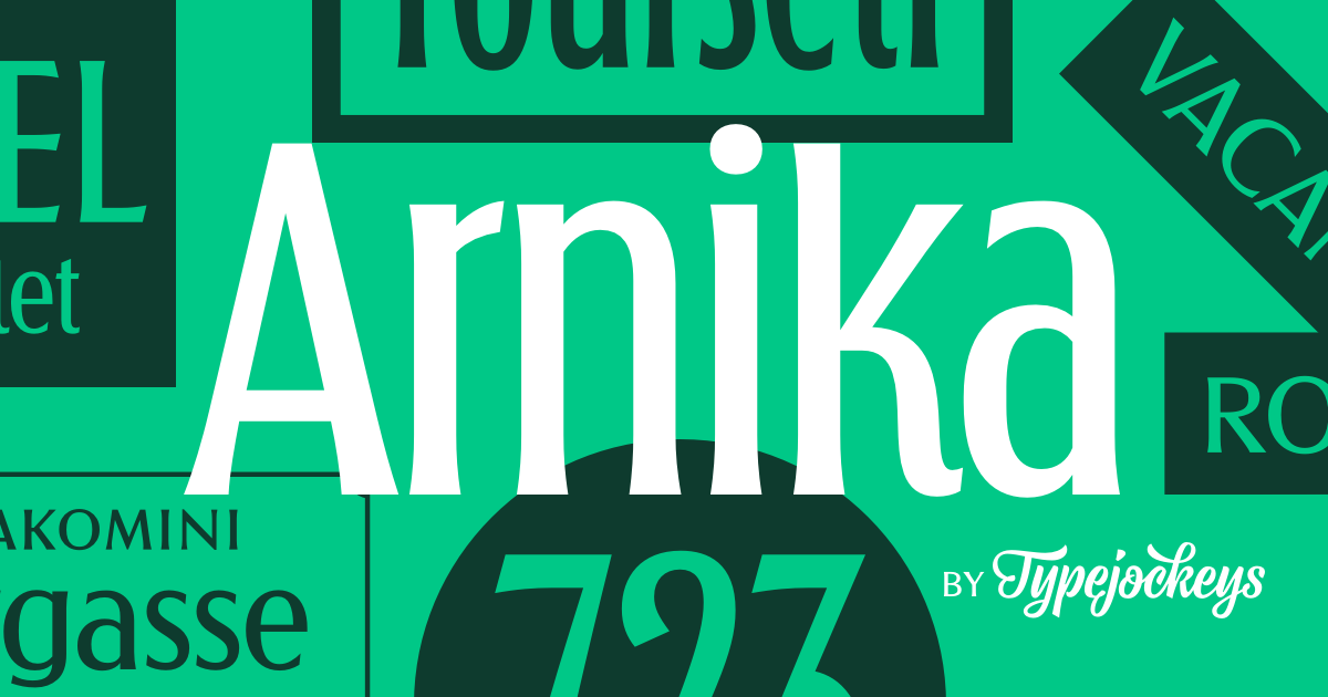 arnika-variable font preview - main display