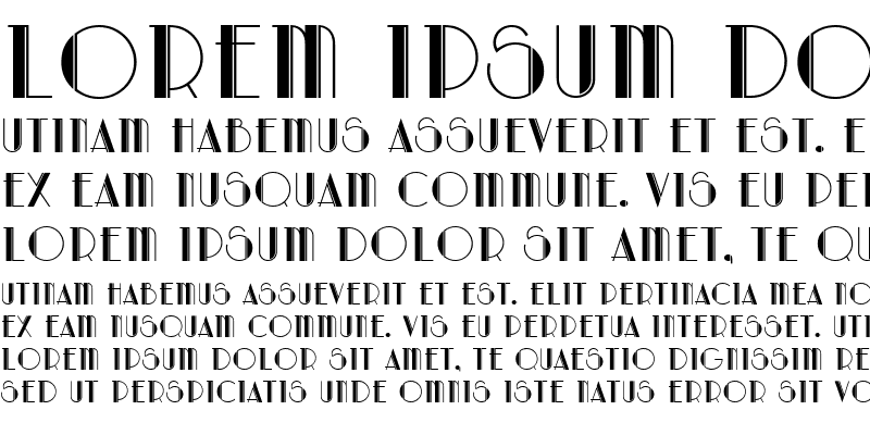 artdeco-mn font preview - main display