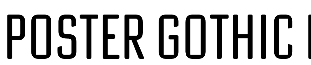 atf-poster-gothic-round font preview - main display