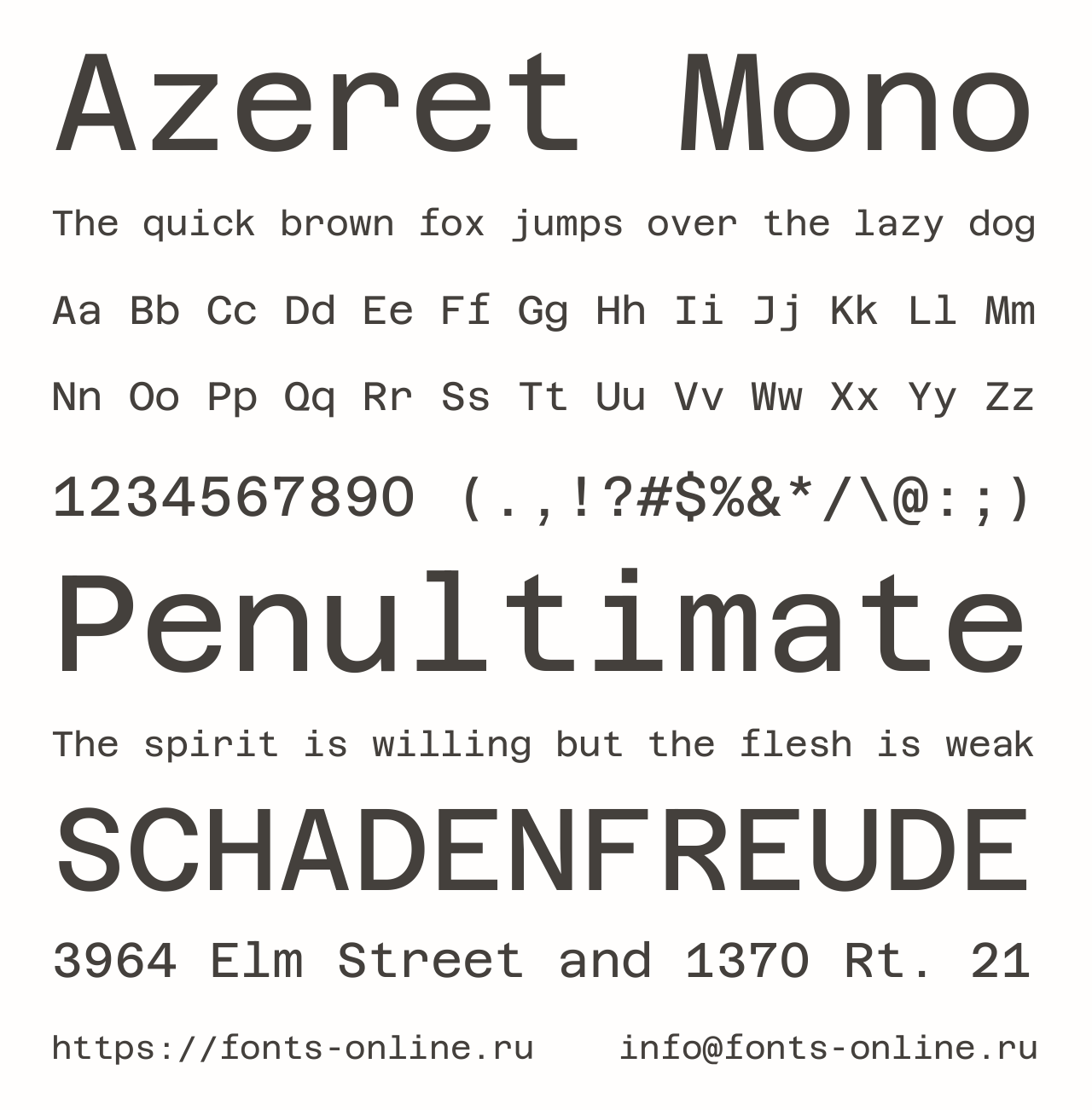 azeret-mono preview 3