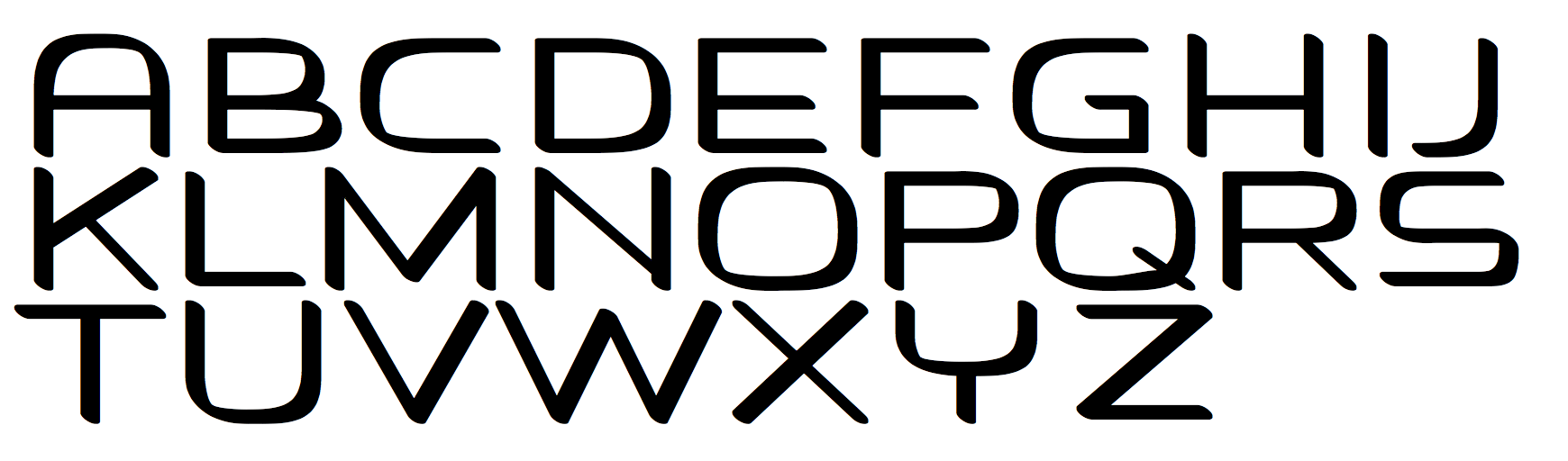 ballare font preview - main display