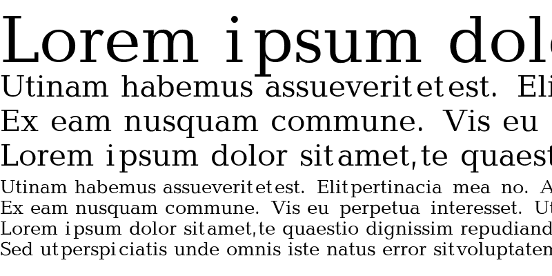baltica font preview - main display