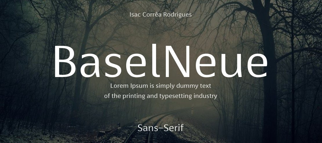 basel-neue font preview - main display