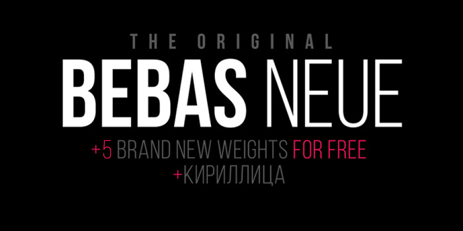 bebas-neue-v14-deprecated font preview - main display