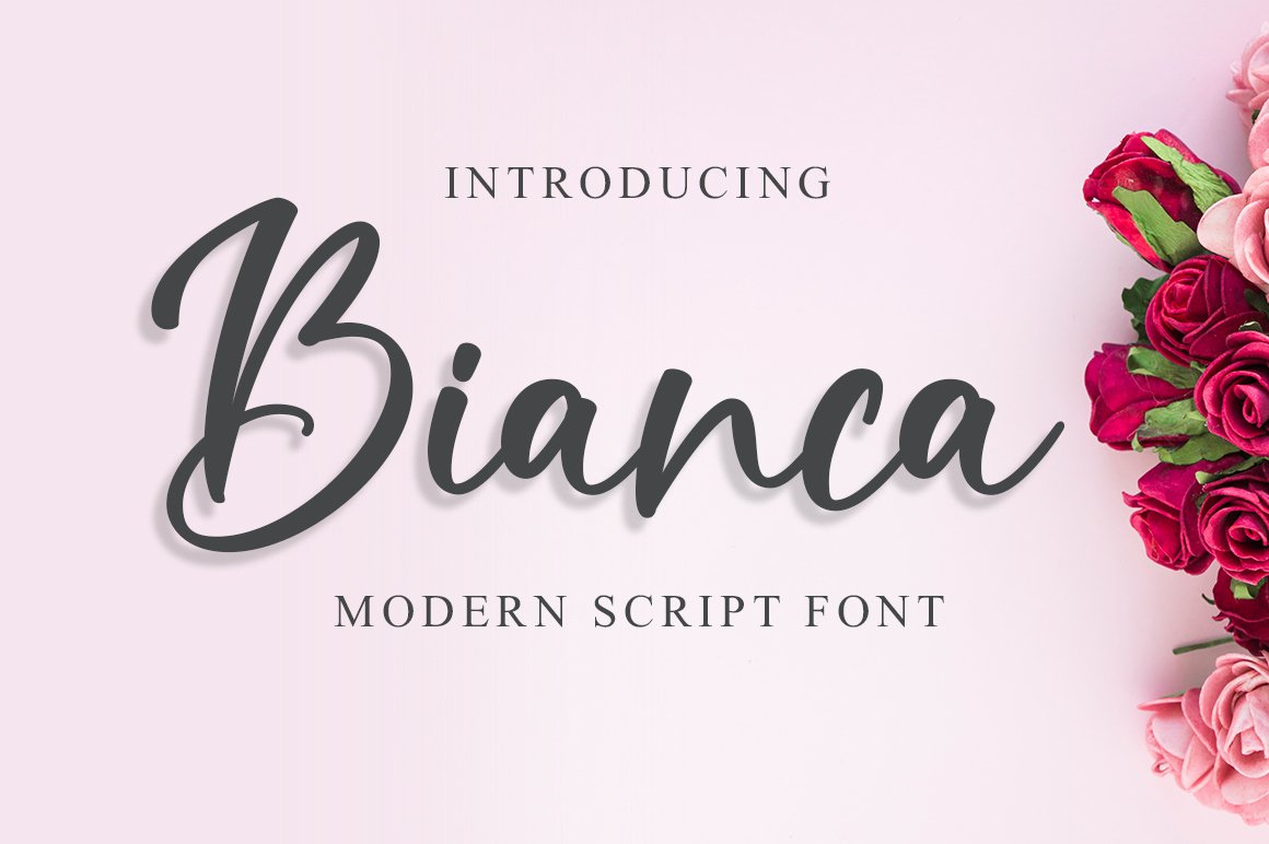bianca font preview - main display