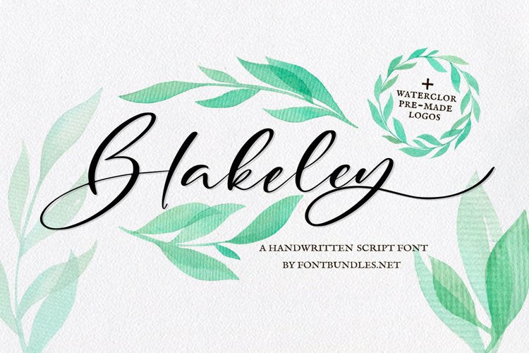 blakely font preview - main display