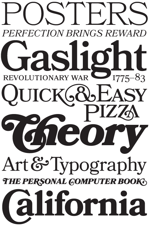 bookmania font preview - main display