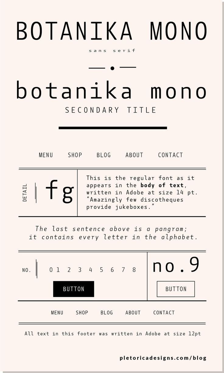 botanika-mono preview 2