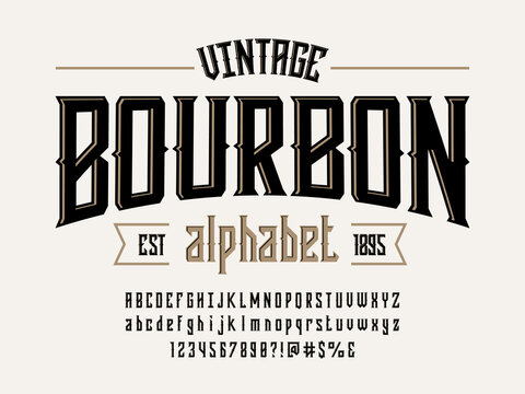 bourbon font preview - main display