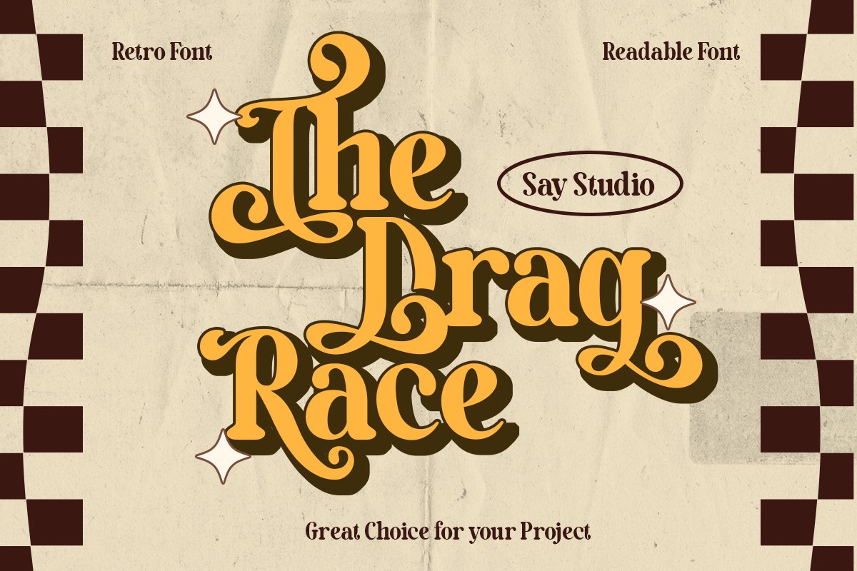 brag font preview - main display