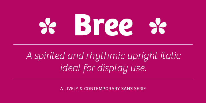 bree-greek-variable font preview - main display