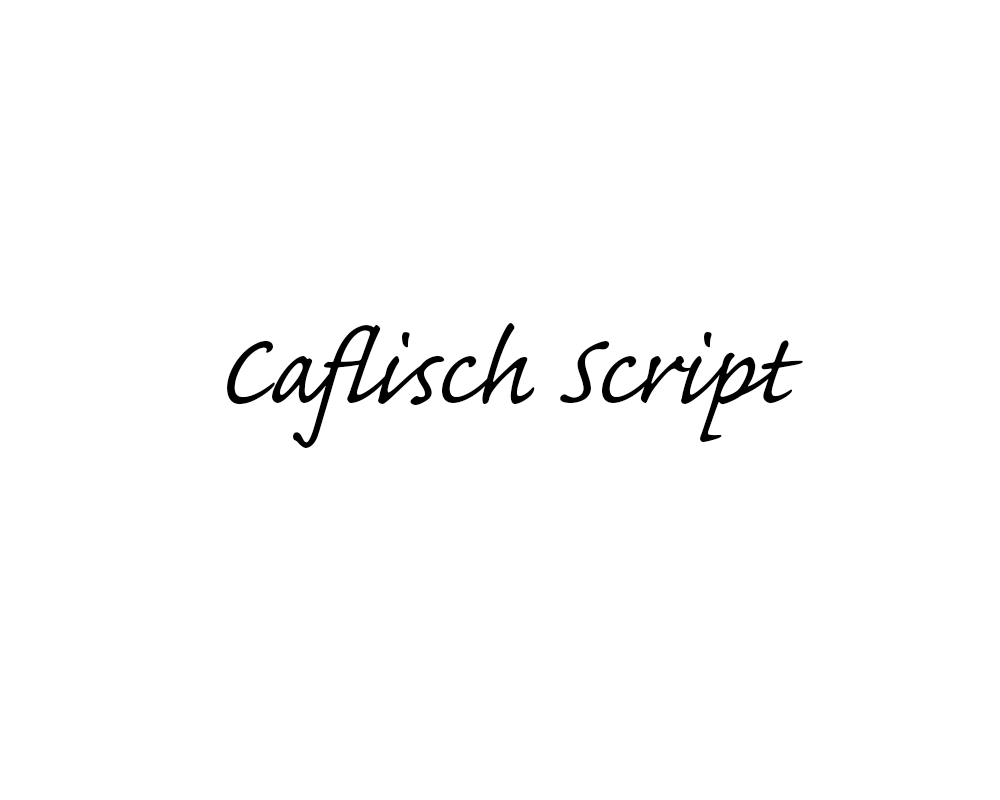 caflisch-script preview 3