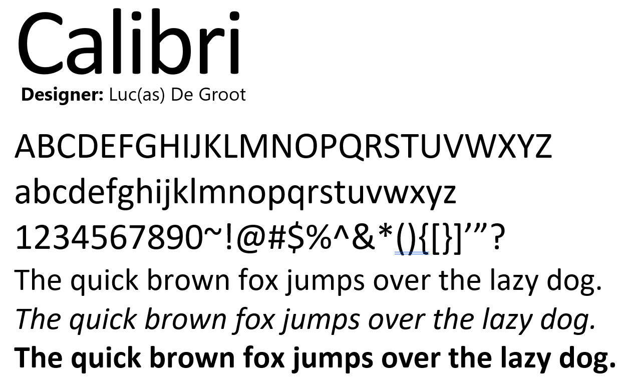 calibri preview 3