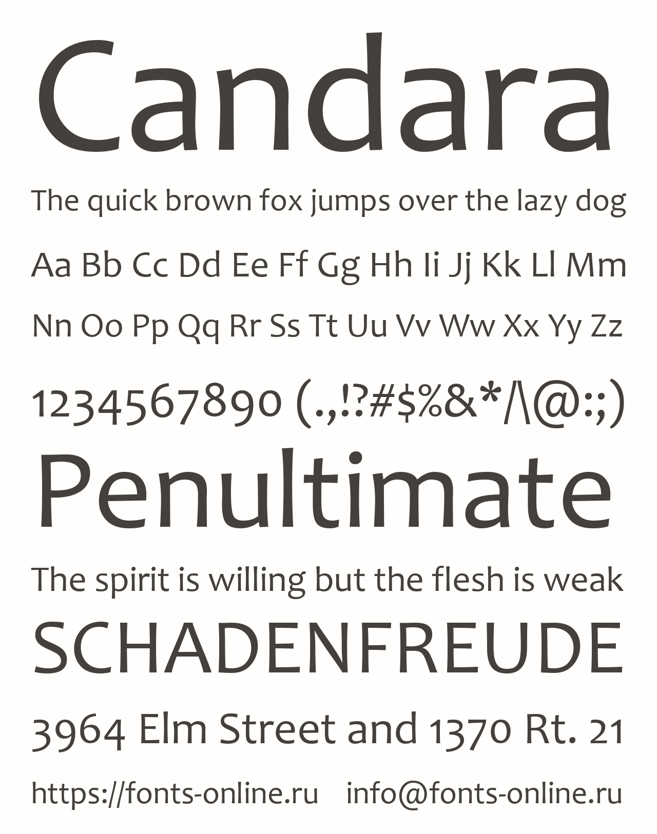 candara preview 2