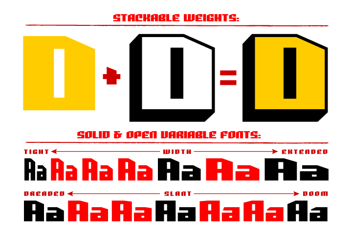 cc-deadline-variable font preview - main display
