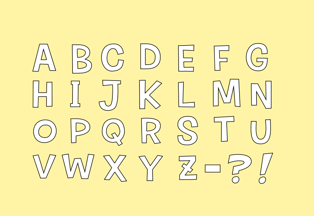 cc-onomatopedia font preview - main display