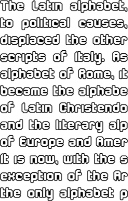 cc-overbyte font preview - main display