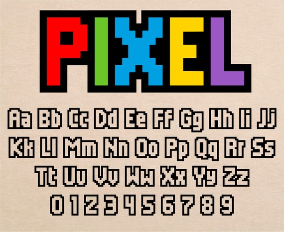 cc-pixel-arcade font preview - main display