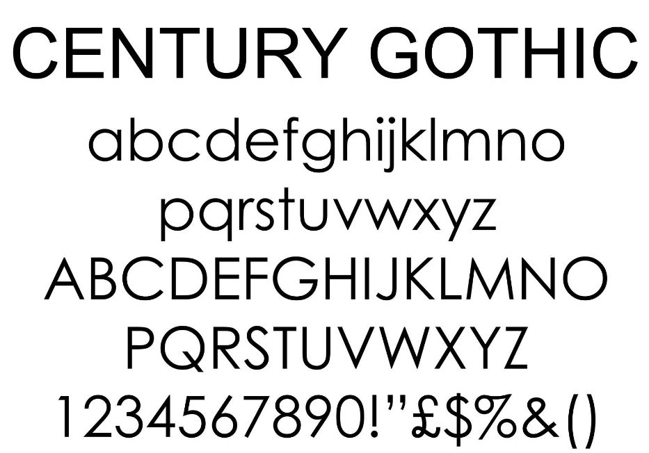 century-gothic-std preview 2
