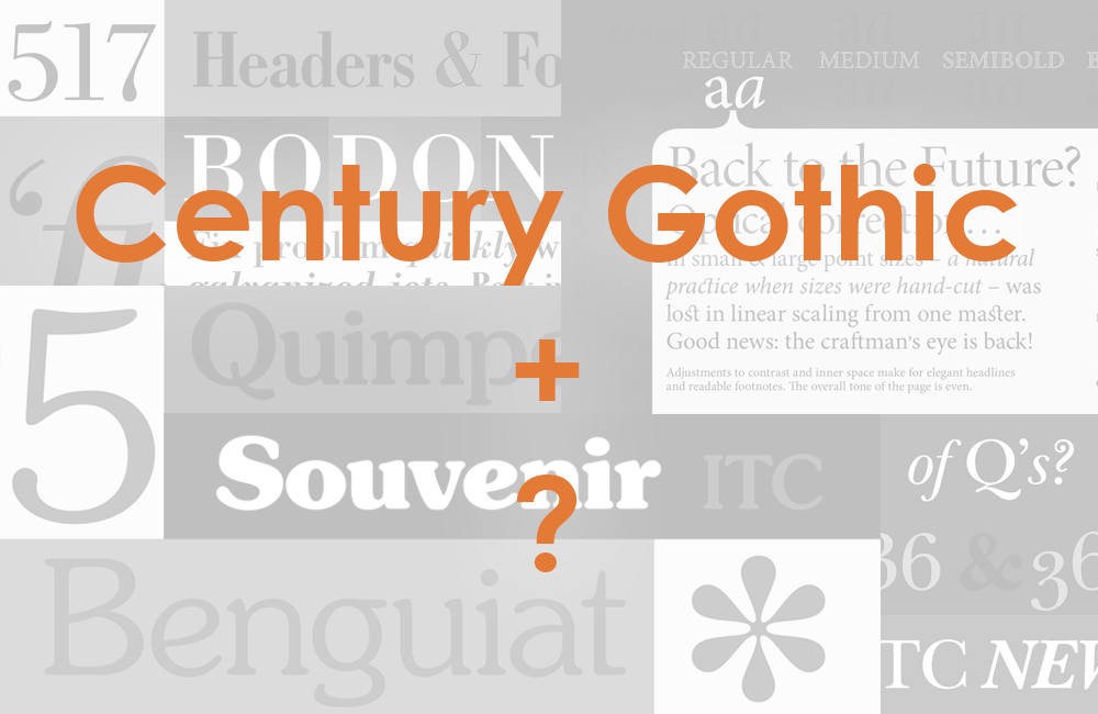 century-gothic font preview - main display