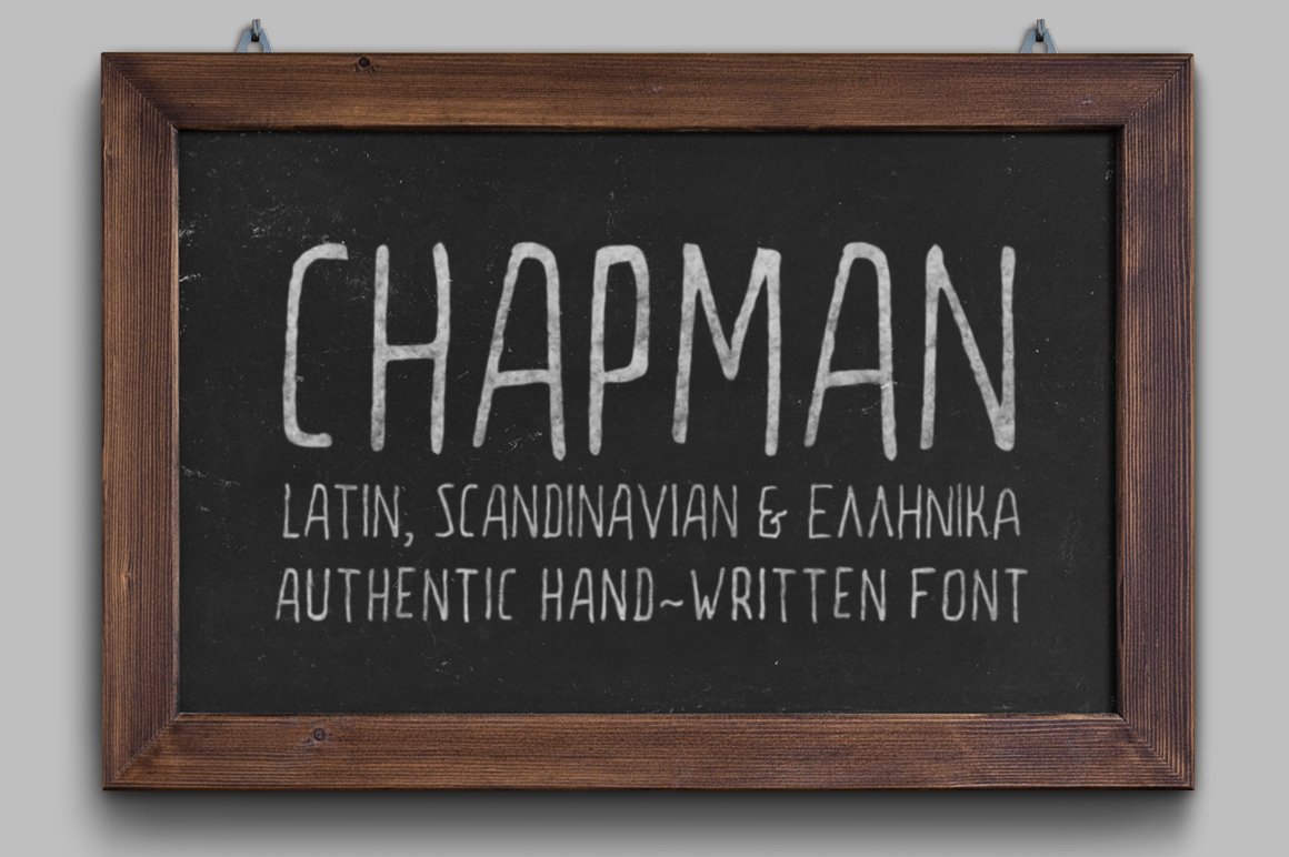 chapman font preview - main display