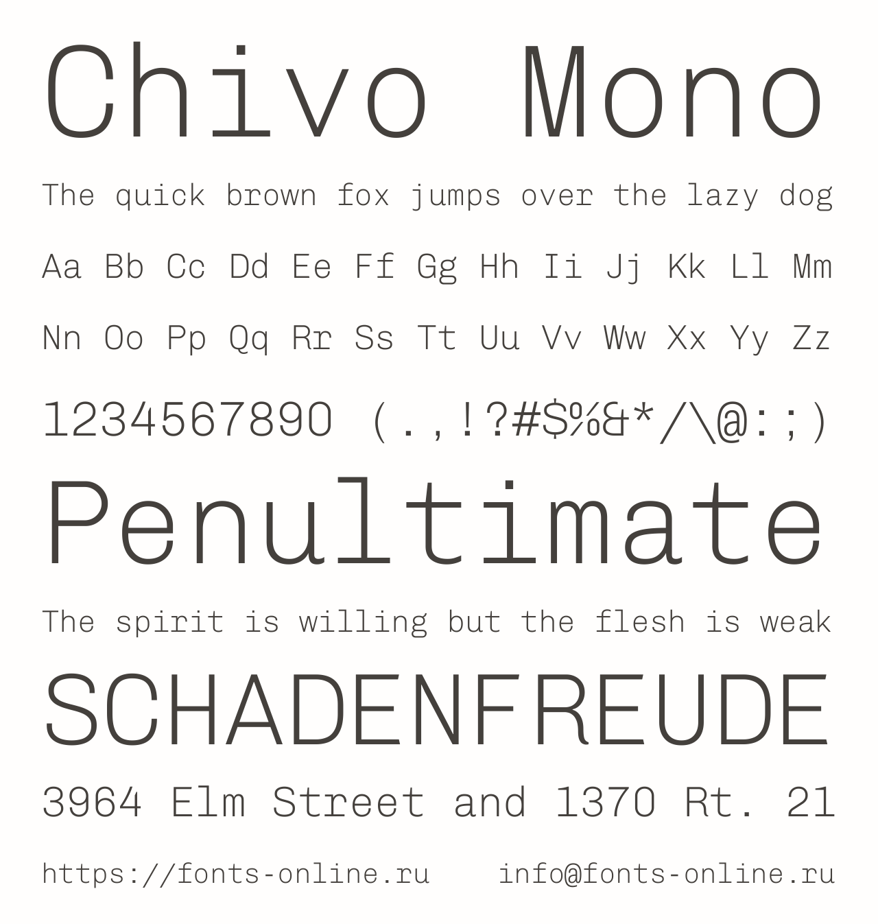 chivo-mono preview 3