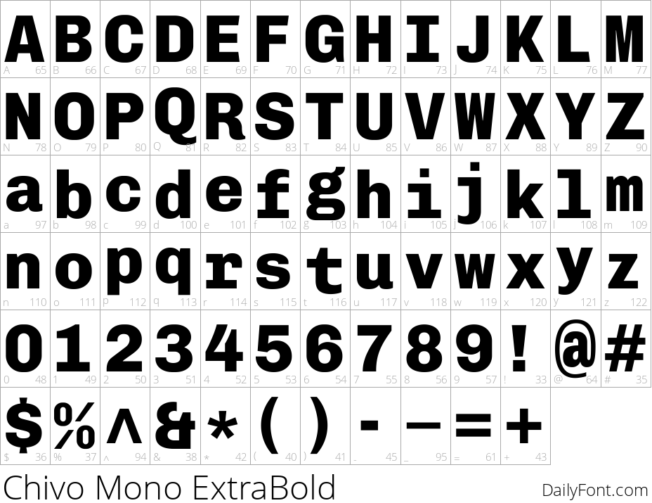 chivo-mono preview 4