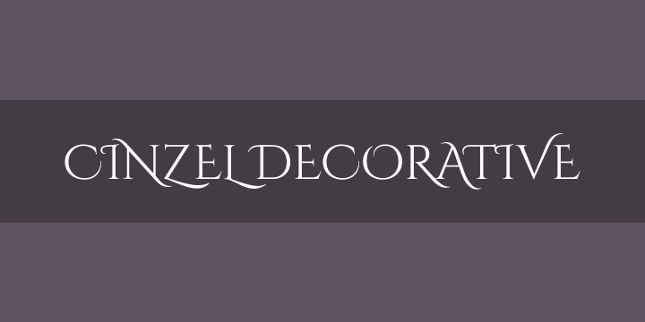 cinzel-decorative preview 5