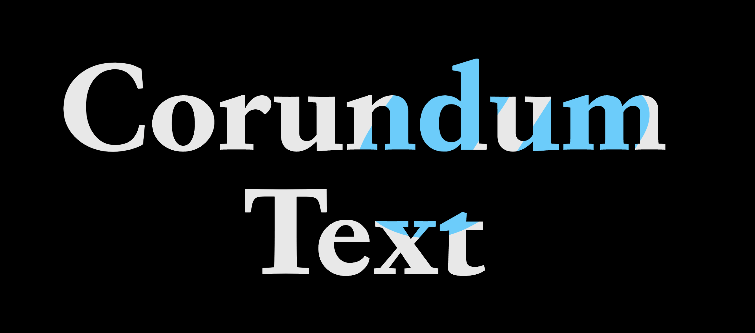 corundum-text preview 1